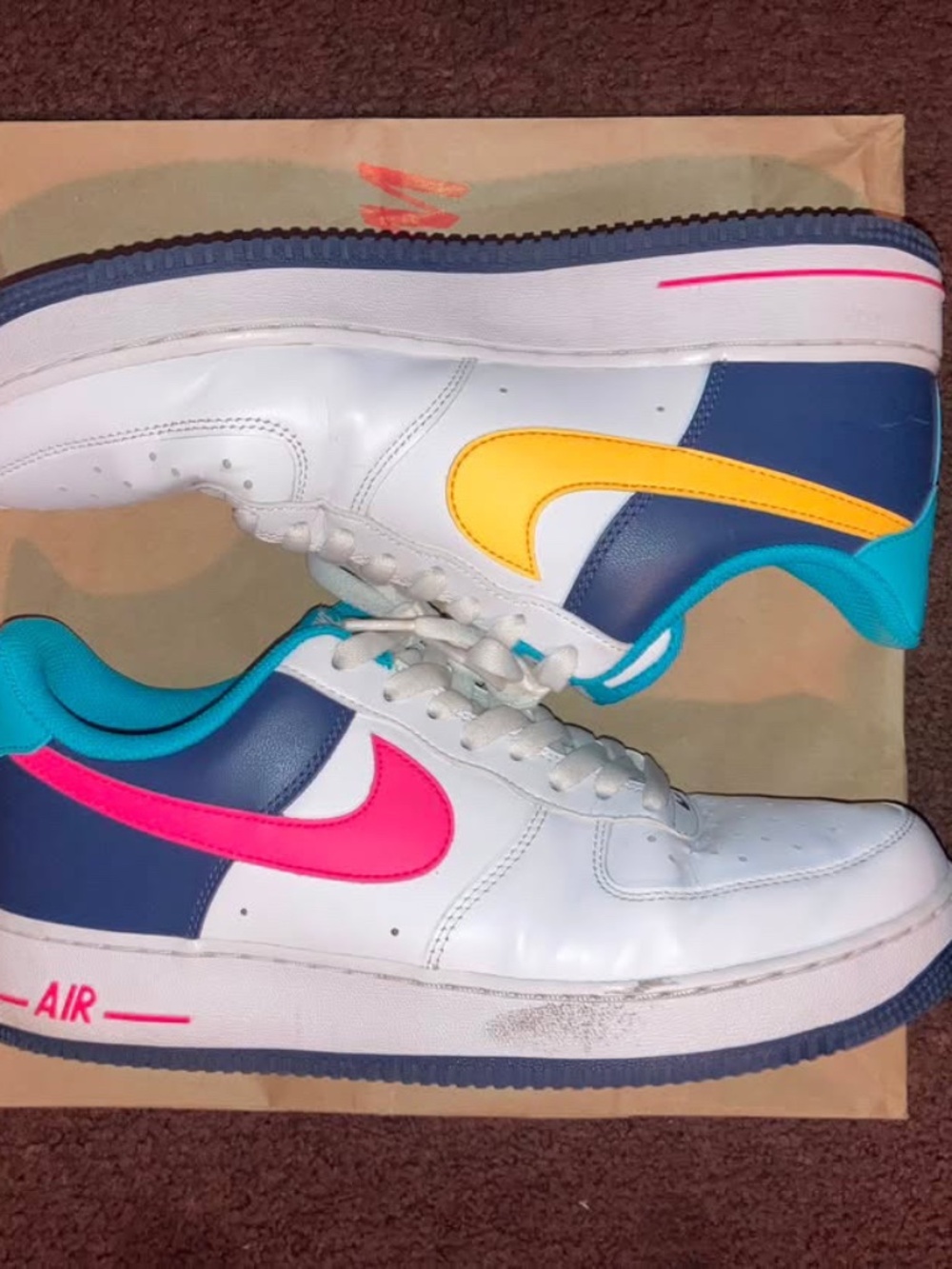 Multicolored Nikes